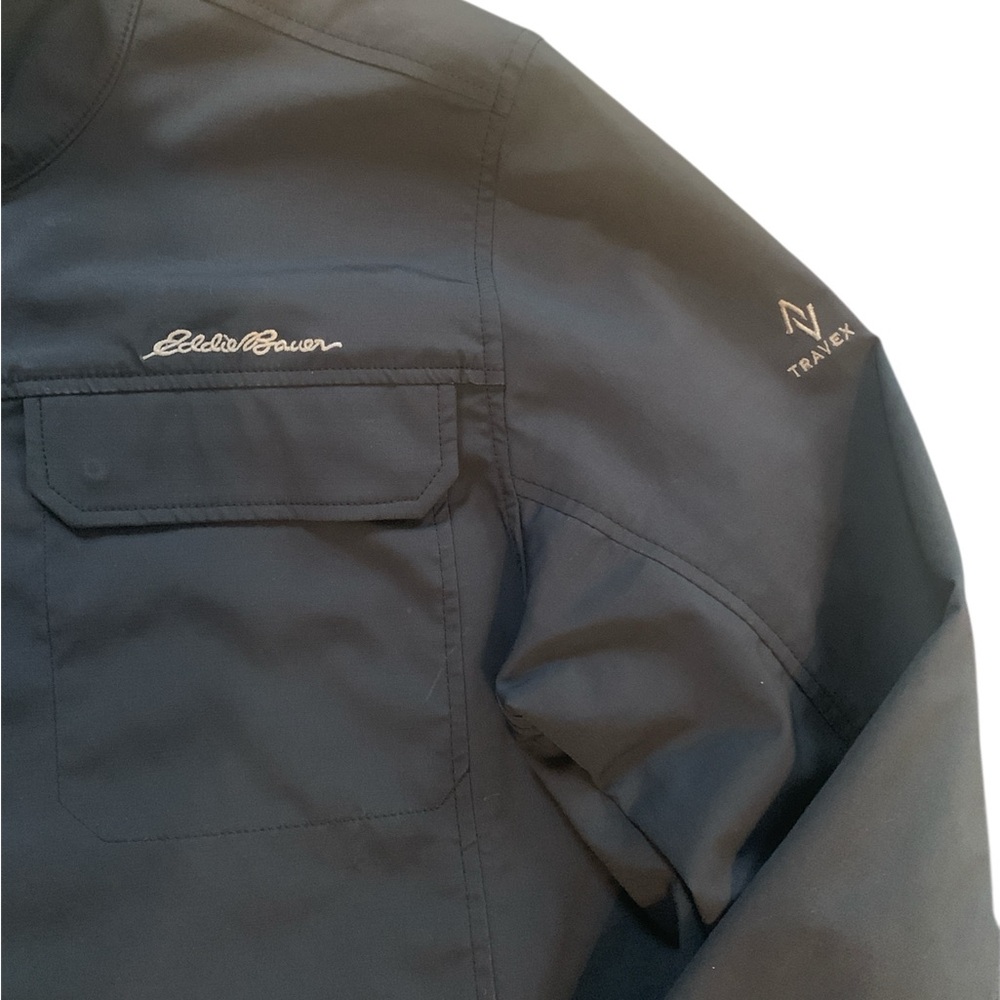 Eddie Bauer Travex Men’s XL Dark Gray Lightweight Travel Jacket - Picture 3 of 8
